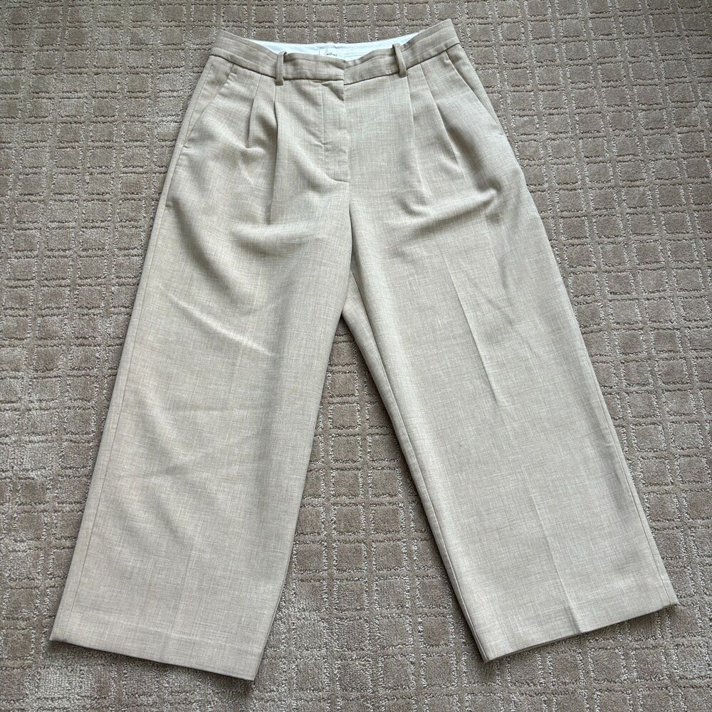 Wilfred Wide Leg Culotte Pants in Light Beige